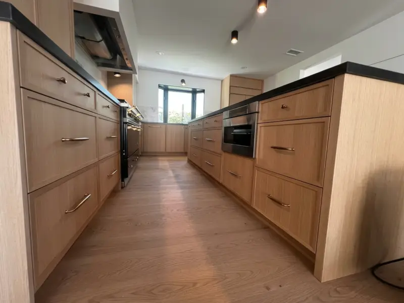 White oak kitchen detail